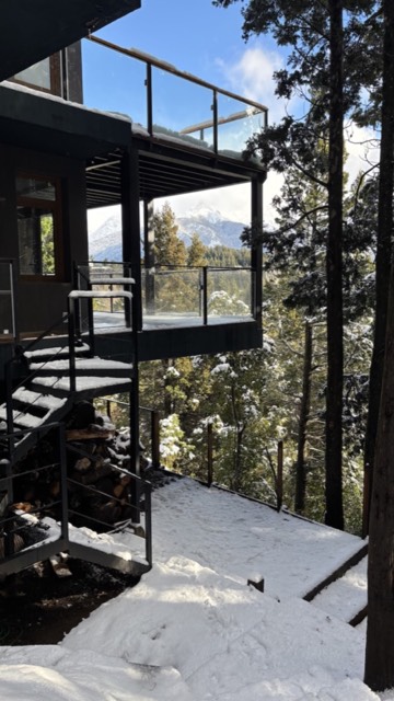 Deck privado con vista al lago